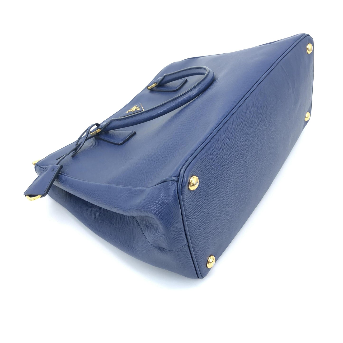 Prada Galleria en Cuir Saffiano Bleu