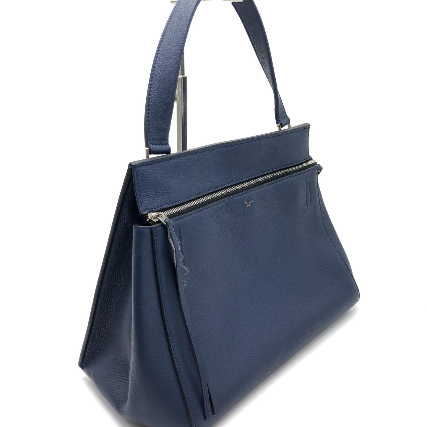 Céline Edge Medium en Cuir Grainé Bleu Marine