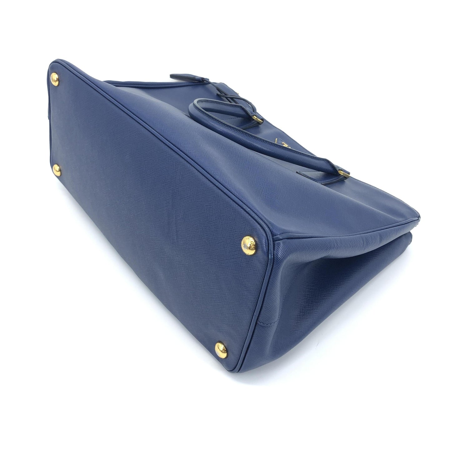 Prada Galleria en Cuir Saffiano Bleu
