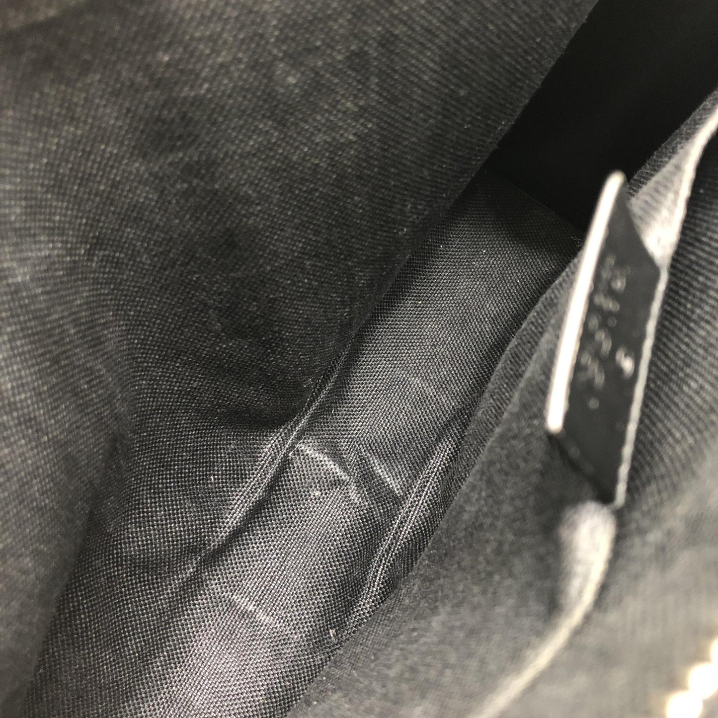 Gucci Pochette Toile Enduite Noir Vintage