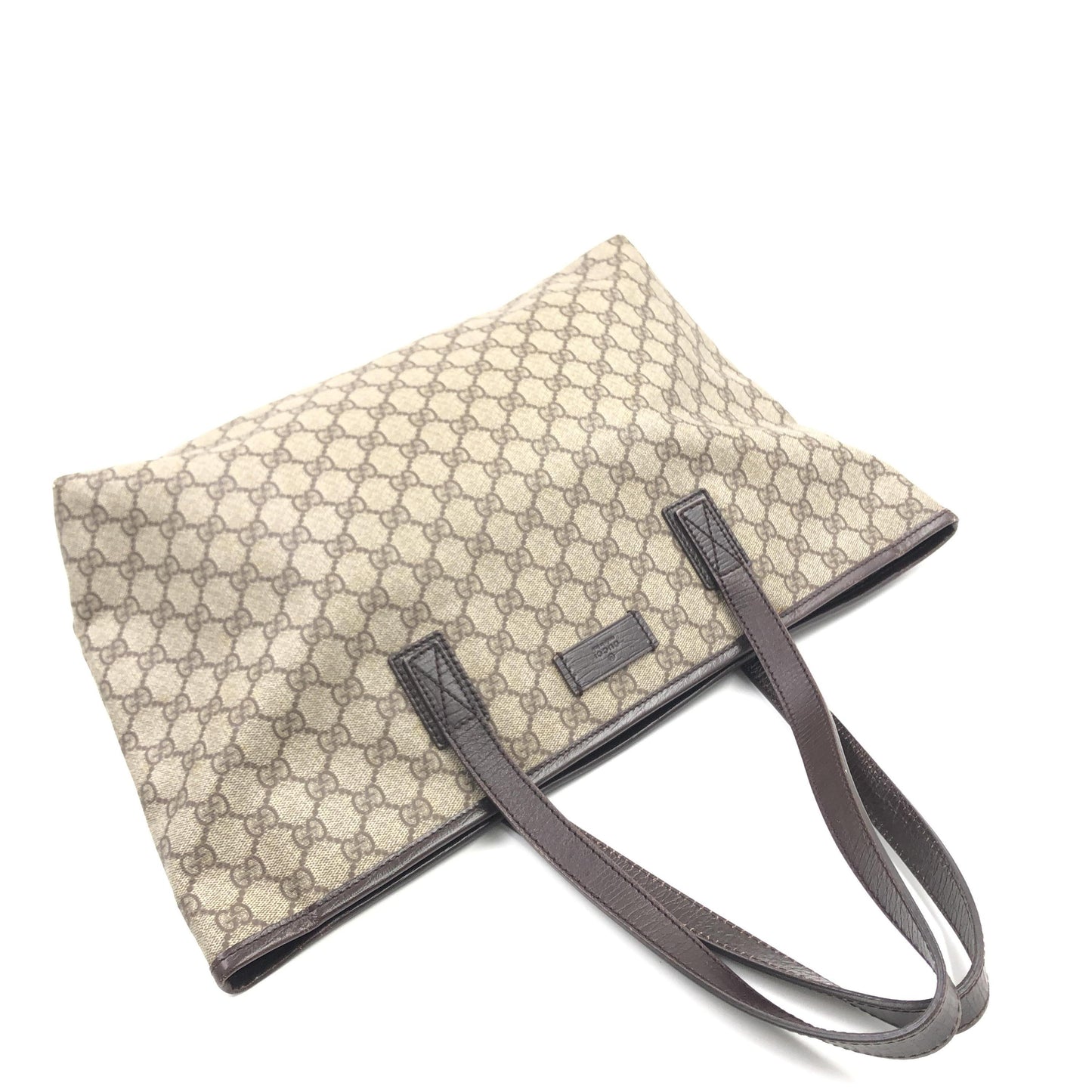 Gucci GG Supreme Tote Bag Beige/Ebony