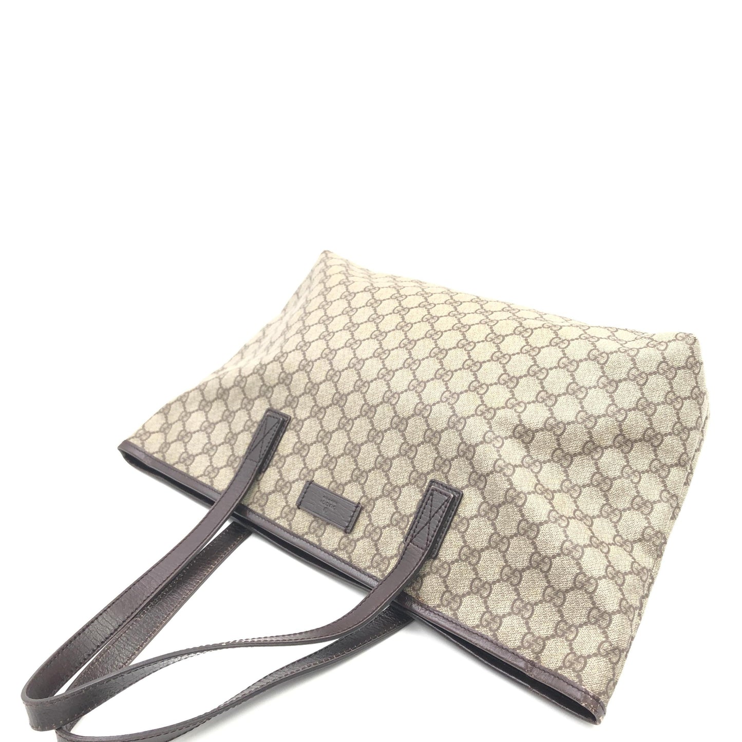 Gucci GG Supreme Tote Bag Beige/Ebony