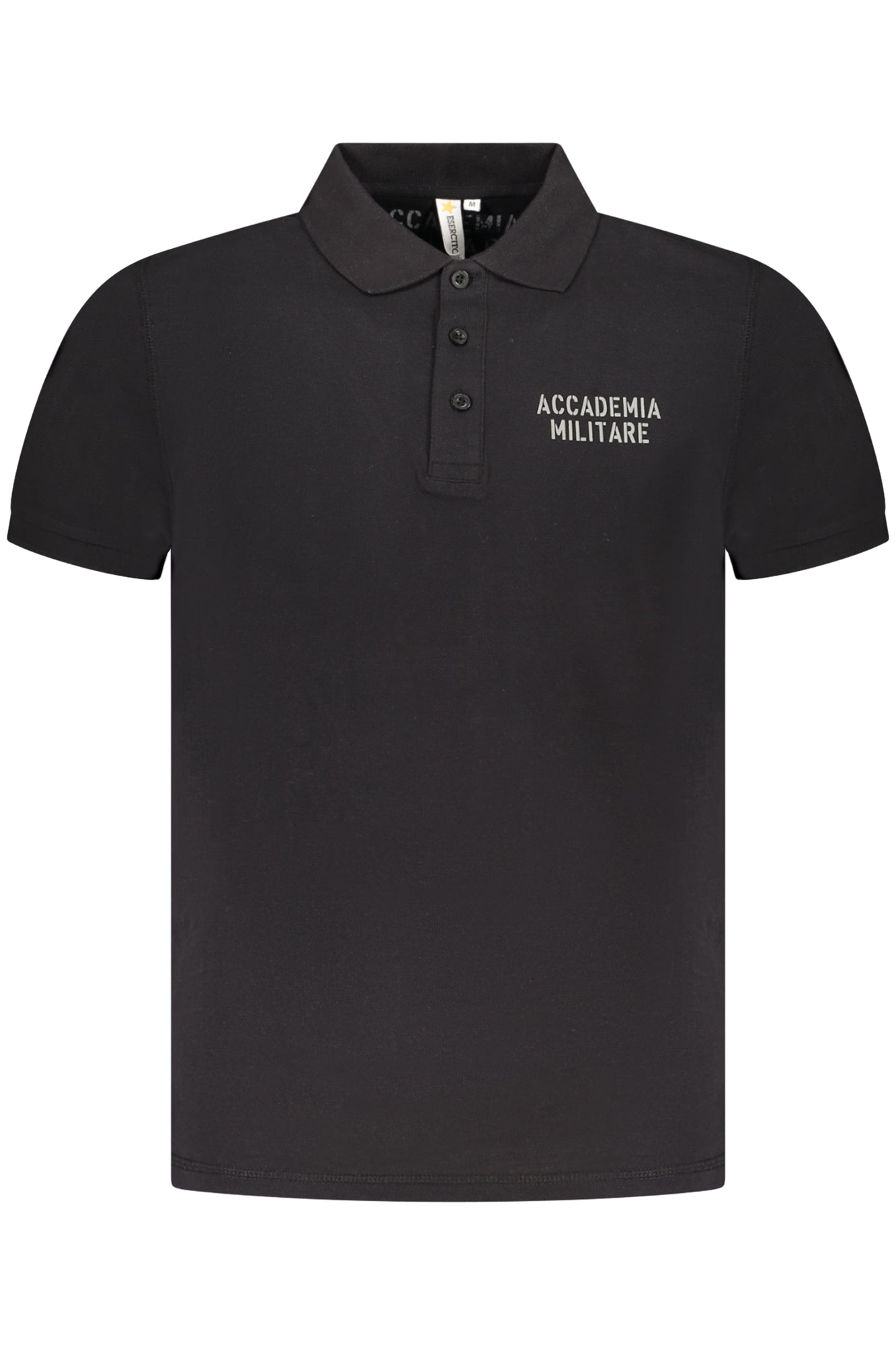 Polo noir à manches courtes pour homme de l&#39;académie militaire - ACCADEMIA MILITARE