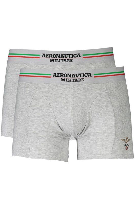 BOXER HOMME AERONAUTICA MILITARE GRIS - AERONAUTICA MILITARE