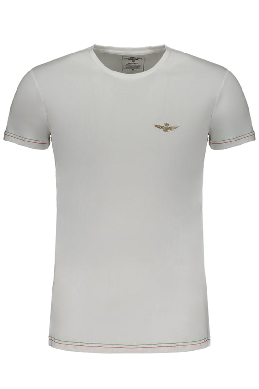 T-SHIRT BLANC À MANCHES COURTES POUR HOMMES AERONAUTICA MILITARE - AERONAUTICA MILITARE