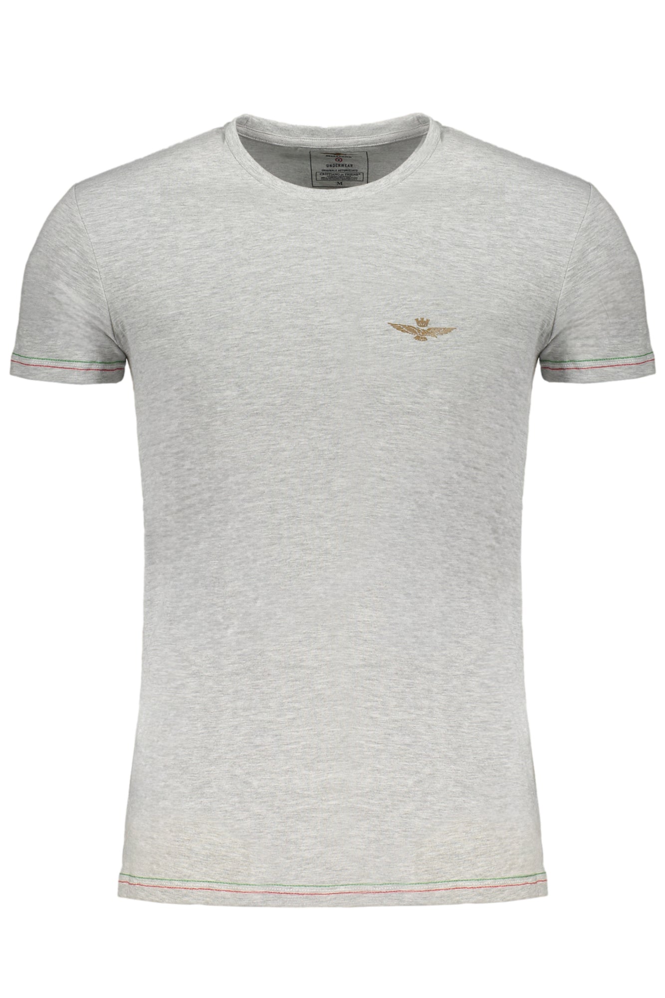 T-SHIRT HOMME ERONAUTICA MILITARE GRIS À MANCHES COURTES - AERONAUTICA MILITARE