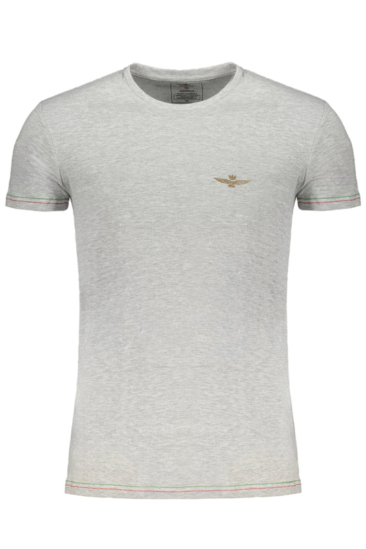 T-SHIRT HOMME ERONAUTICA MILITARE GRIS À MANCHES COURTES - AERONAUTICA MILITARE