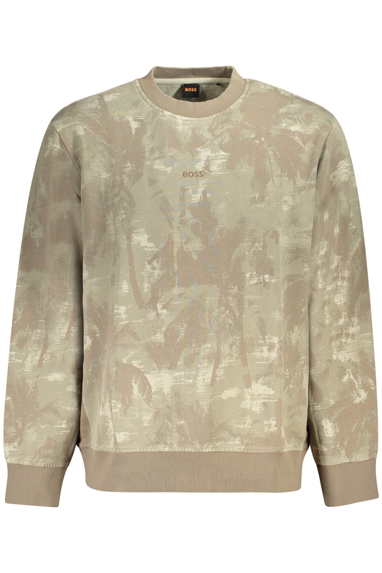 Sweat-shirt sans fermeture éclair Boss Homme Marron - BOSS