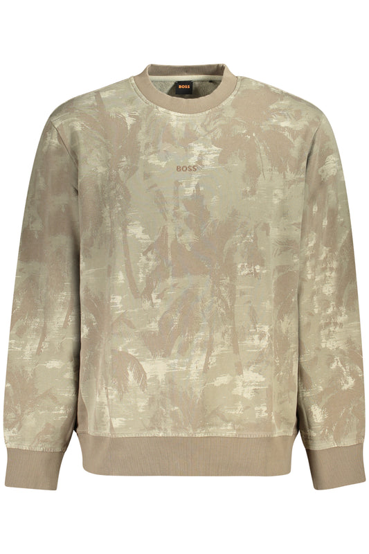 Sweat-shirt sans fermeture éclair Boss Homme Marron - BOSS