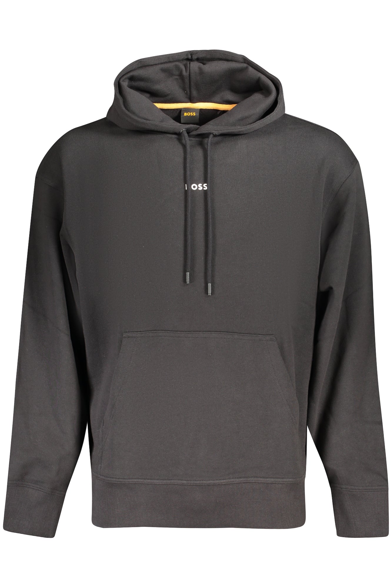 Sweat-shirt noir sans fermeture éclair Boss pour homme - BOSS
