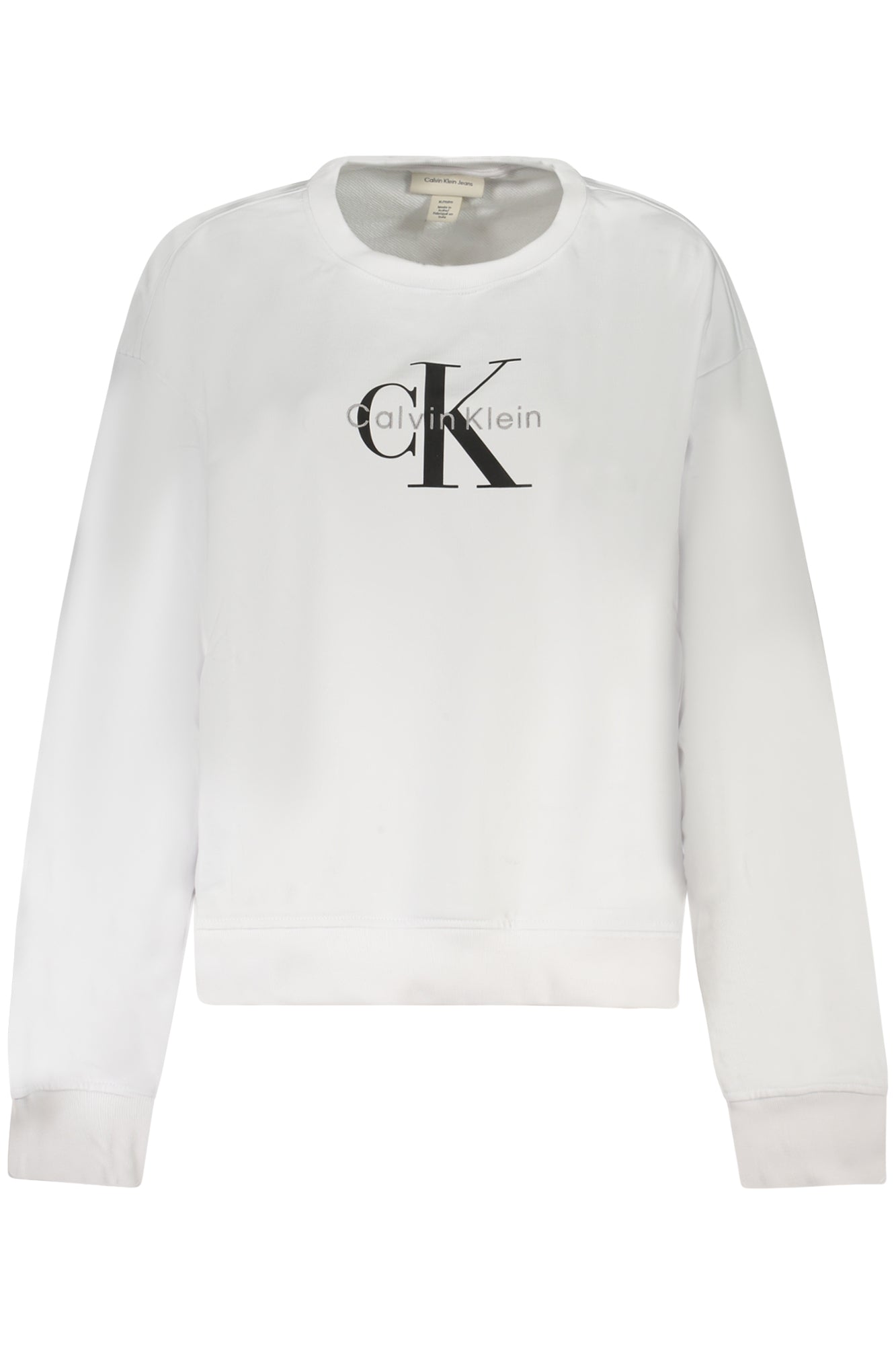 Sweat-shirt zippé Calvin Klein pour femme Blanc - CALVIN KLEIN