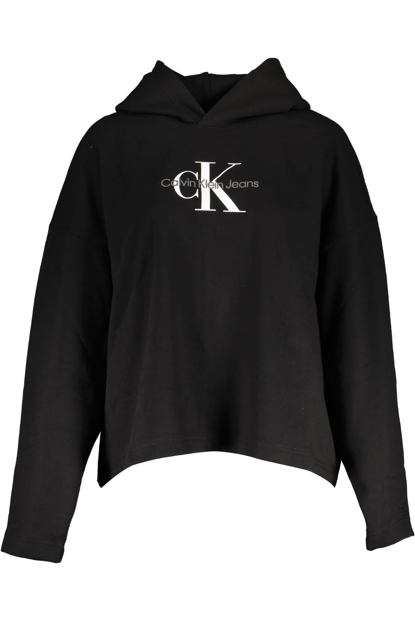 CALVIN KLEIN SWEAT-SHIRT FEMME SANS ZIP NOIR - CALVIN KLEIN