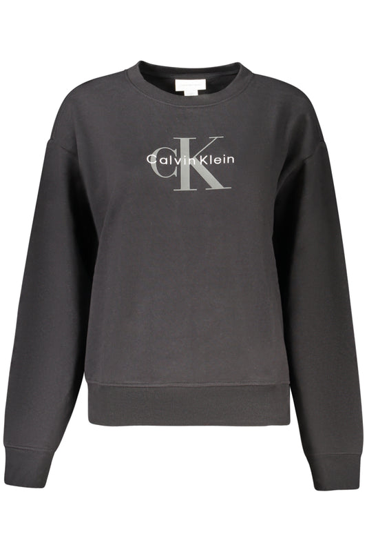 Sweat-shirt zippé noir Calvin Klein pour femme - CALVIN KLEIN