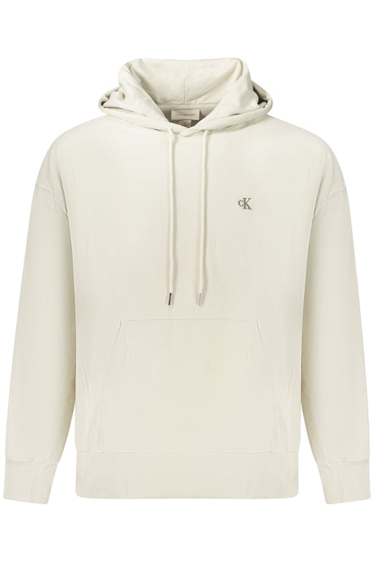 Sweat-shirt zippé pour homme Calvin Klein, beige - CALVIN KLEIN