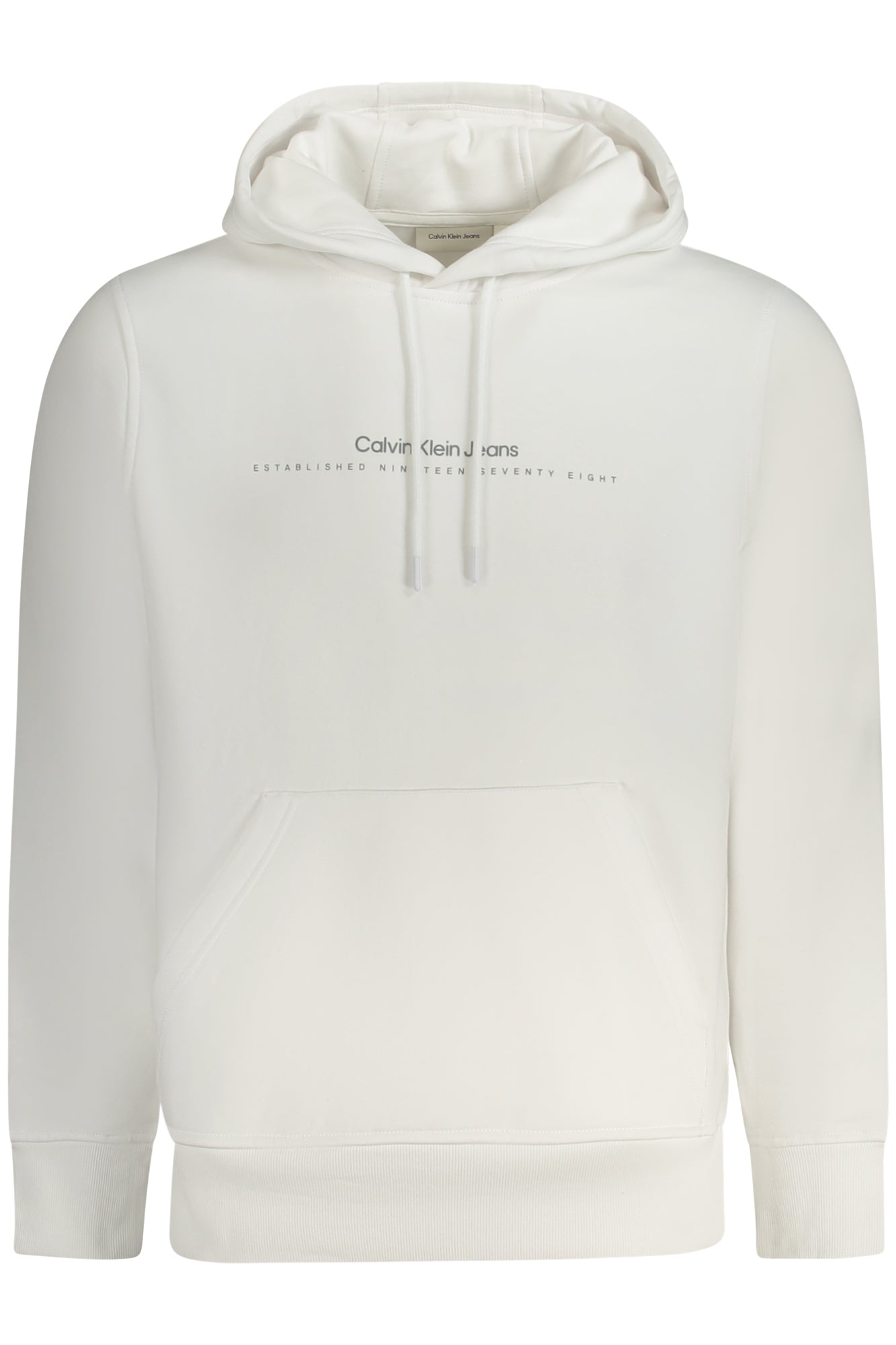 SWEAT-SHIRT ZIPPÉ POUR HOMMES CALVIN KLEIN BLANC - CALVIN KLEIN