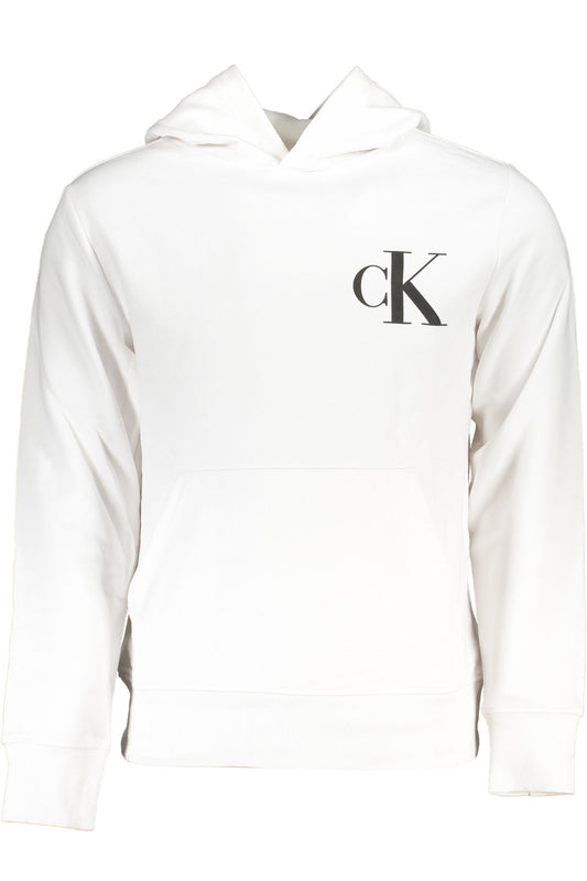 SWEAT-SHIRT SANS FERMETURE ÉCLAIR BLANC CALVIN KLEIN POUR HOMMES - CALVIN KLEIN