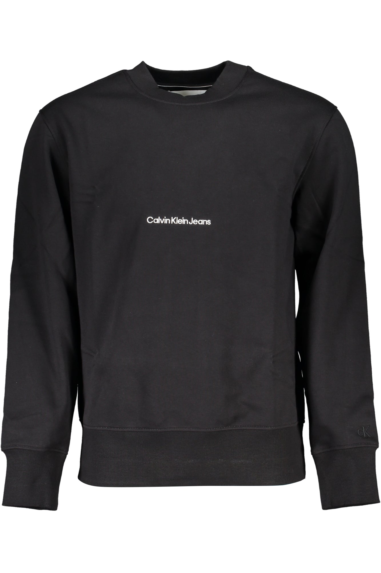 SWEAT-SHIRT SANS FERMETURE ÉCLAIR NOIR CALVIN KLEIN POUR HOMMES - CALVIN KLEIN
