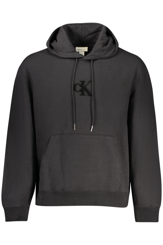 SWEAT-SHIRT NOIR À FERMETURE ÉCLAIR CALVIN KLEIN POUR HOMME - CALVIN KLEIN
