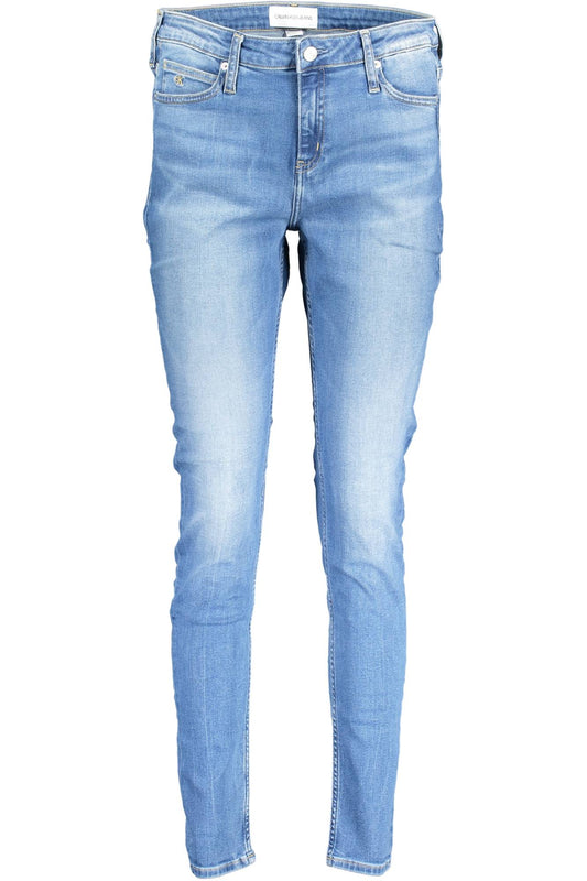 CALVIN KLEIN JEANS DENIM FEMME BLEU CLAIR - CALVIN KLEIN