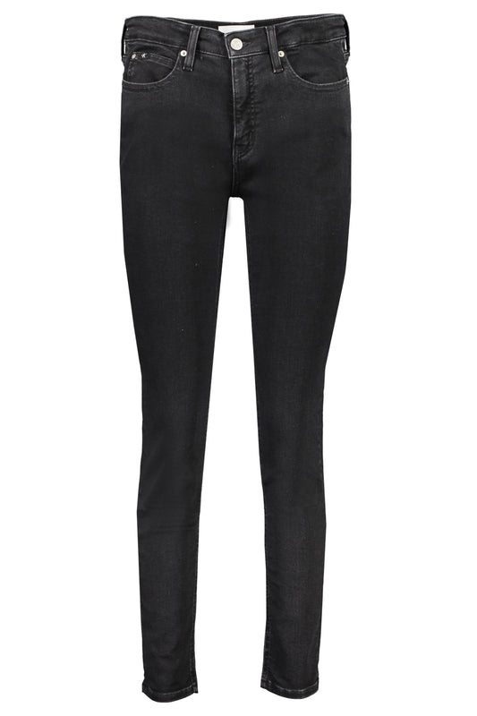 JEAN EN DENIM NOIR CALVIN KLEIN POUR FEMME - CALVIN KLEIN