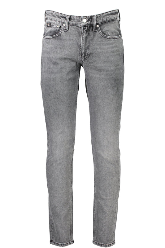 JEAN EN DENIM GRIS CALVIN KLEIN POUR HOMMES - CALVIN KLEIN