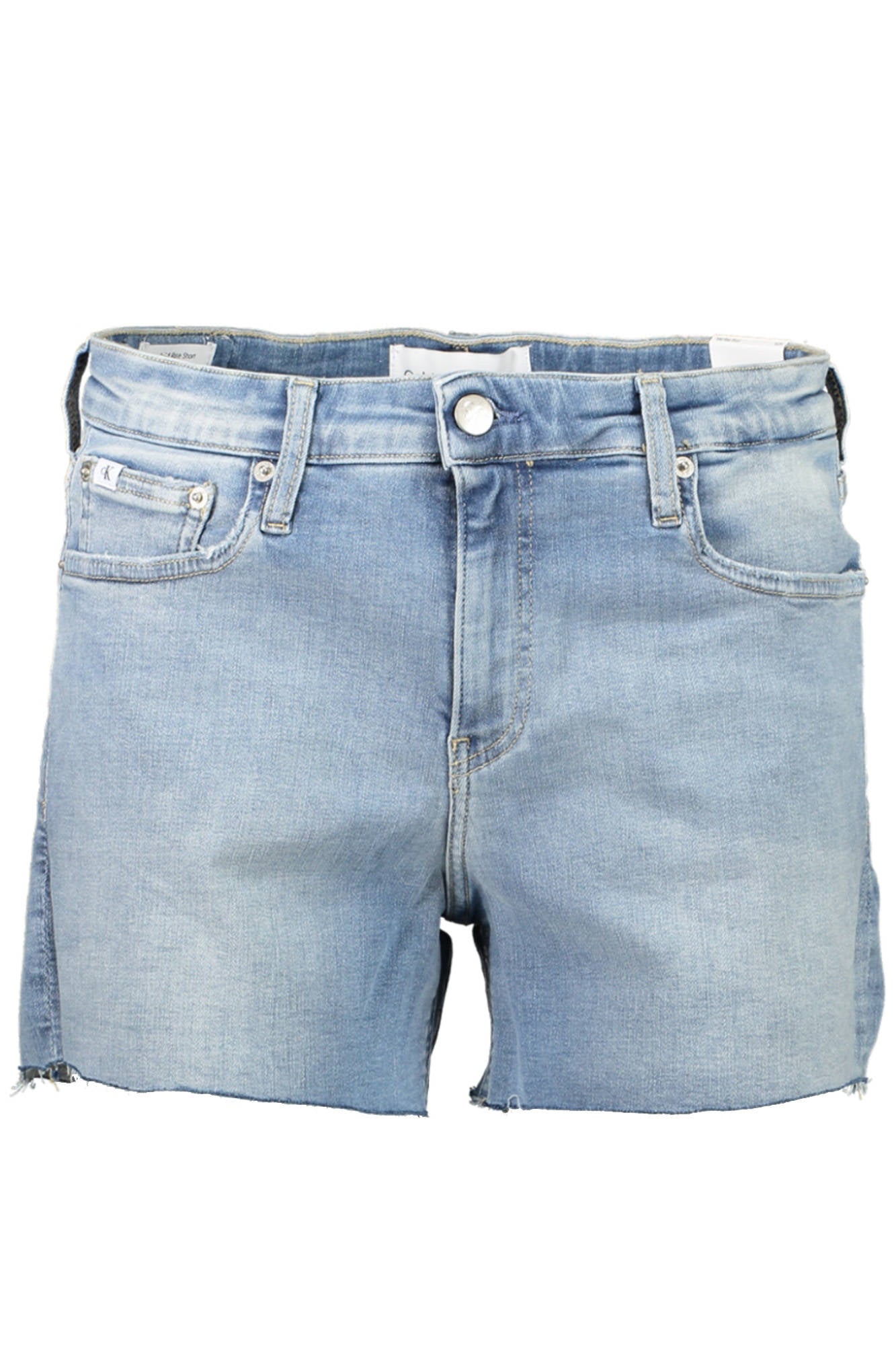 CALVIN KLEIN JEANS SHORT FEMME BLEU CLAIR - CALVIN KLEIN