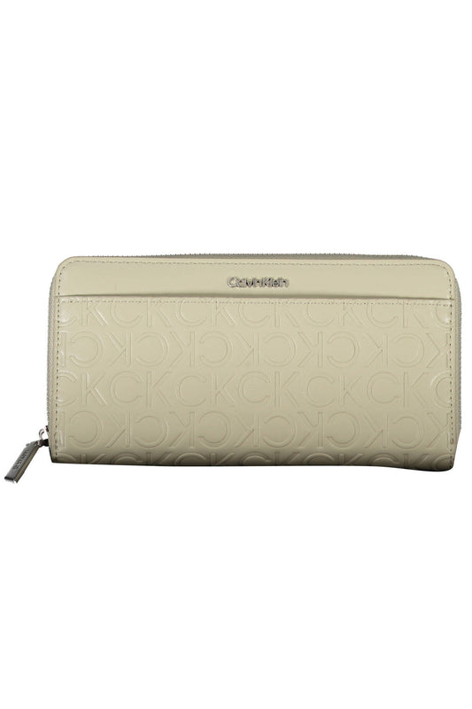 PORTEFEUILLE CALVIN KLEIN BEIGE POUR FEMME - CALVIN KLEIN