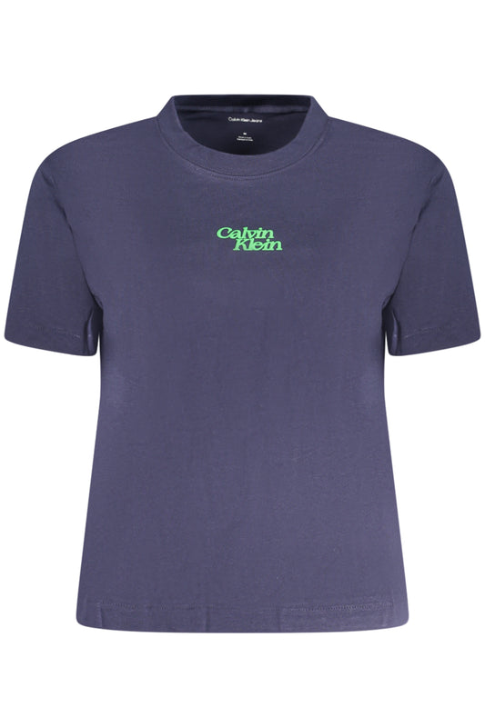 T-SHIRT À MANCHES COURTES POUR FEMME CALVIN KLEIN BLEU - CALVIN KLEIN