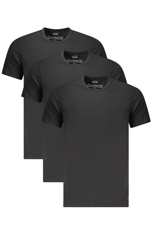 T-SHIRT À MANCHES COURTES POUR HOMMES CALVIN KLEIN NOIR - CALVIN KLEIN