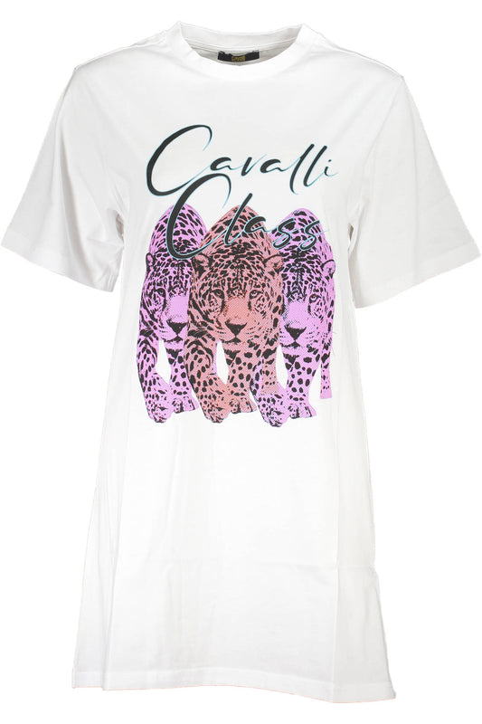 ROBE COURTE FEMME CAVALLI CLASS BLANC - CAVALLI CLASS