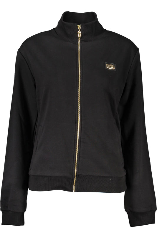 Sweat-shirt zippé pour femme Cavalli Class noir - CAVALLI CLASS