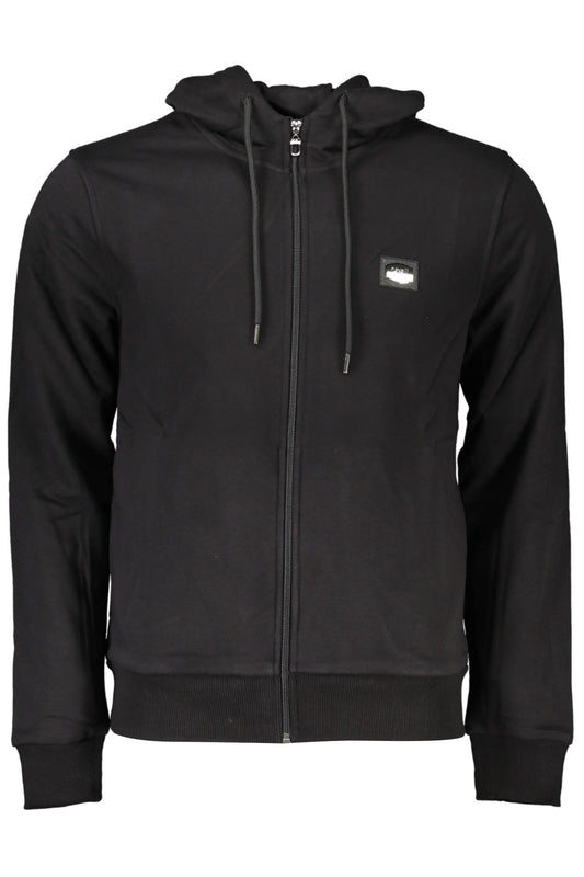 SWEAT-SHIRT CAVALLI CLASS AVEC ZIP NOIR HOMME - CAVALLI CLASS
