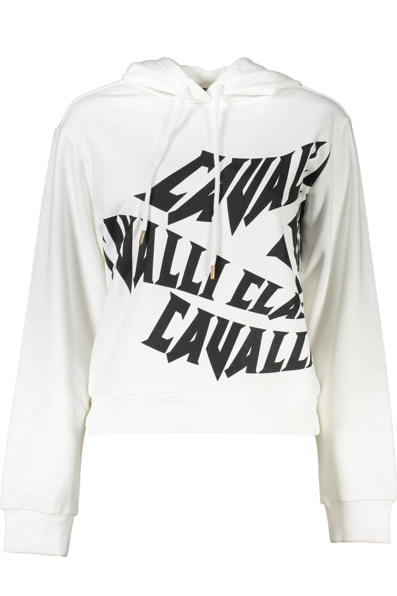 CAVALLI CLASS SWEAT SANS ZIP FEMME BLANC - CAVALLI CLASS