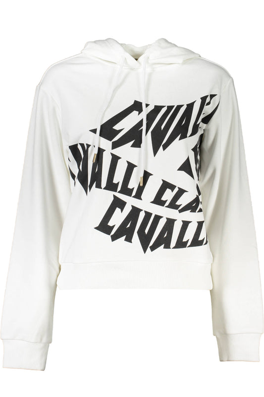 CAVALLI CLASS SWEAT SANS ZIP FEMME BLANC - CAVALLI CLASS