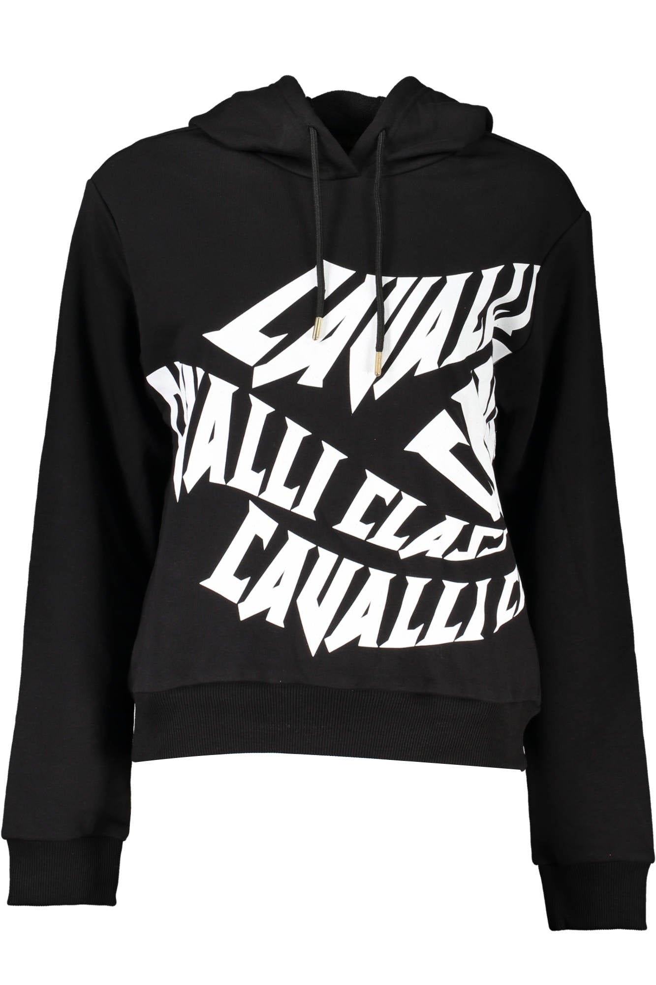 CAVALLI CLASS SWEAT-SHIRT NOIR SANS ZIP - CAVALLI CLASS