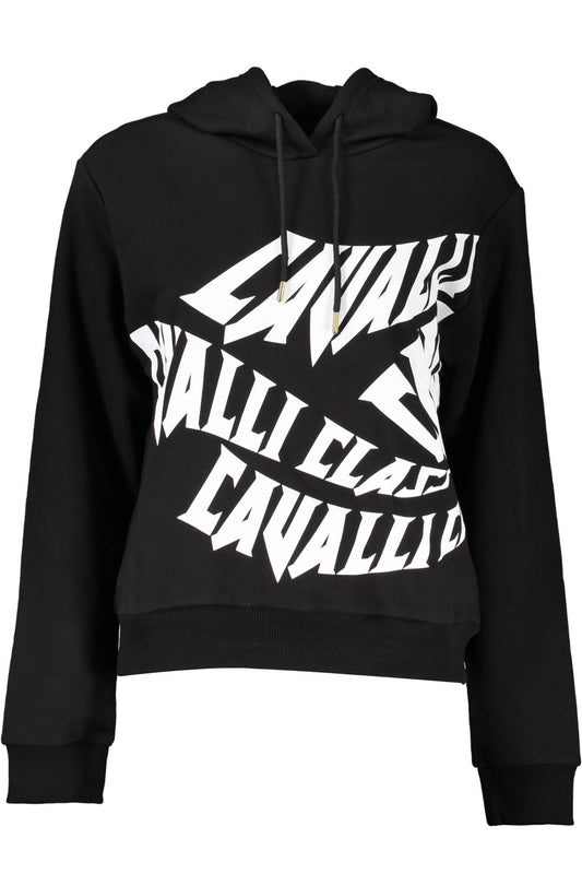 CAVALLI CLASS SWEAT-SHIRT NOIR SANS ZIP - CAVALLI CLASS
