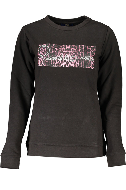SWEAT-SHIRT SANS FERMETURE ÉCLAIR POUR FEMME CAVALLI CLASS NOIR - CAVALLI CLASS