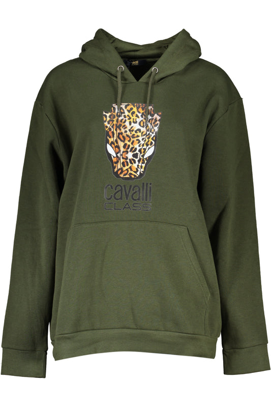 SWEAT-SHIRT SANS FERMETURE FEMME CAVALLI CLASS VERT - CAVALLI CLASS