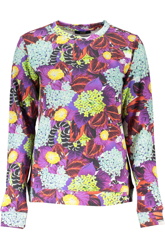 SWEAT-SHIRT FEMME CAVALLI CLASS SANS ZIP VIOLET - CAVALLI CLASS