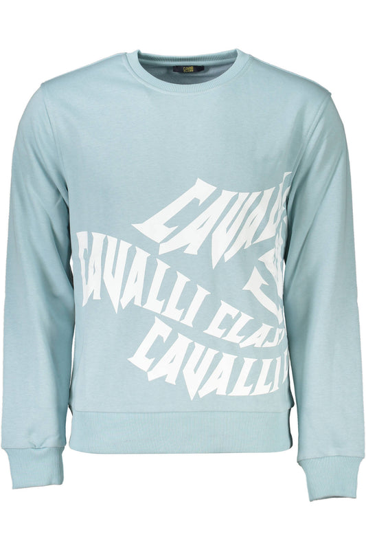 CAVALLI CLASS SWEAT SANS ZIP HOMME BLEU CLAIR - CAVALLI CLASS