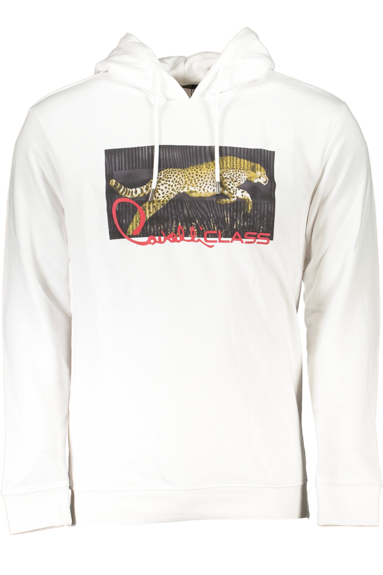 SWEAT-SHIRT SANS FERMETURE ÉCLAIR BLANC POUR HOMMES CAVALLI CLASS - CAVALLI CLASS