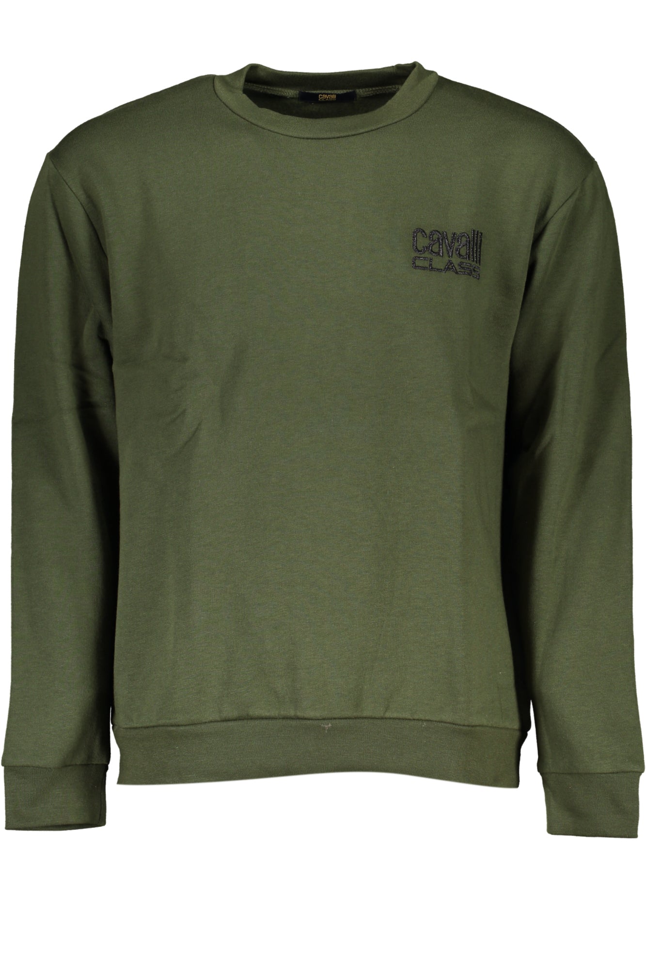SWEAT-SHIRT SANS FERMETURE ÉCLAIR POUR HOMME CAVALLI CLASS VERT - CAVALLI CLASS