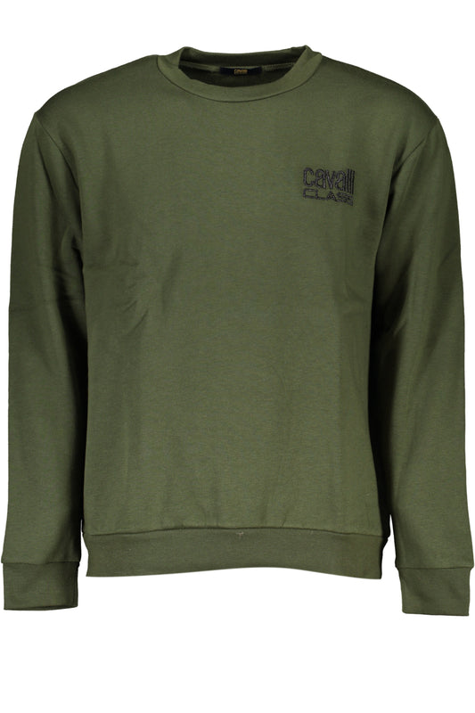 SWEAT-SHIRT SANS FERMETURE ÉCLAIR POUR HOMME CAVALLI CLASS VERT - CAVALLI CLASS