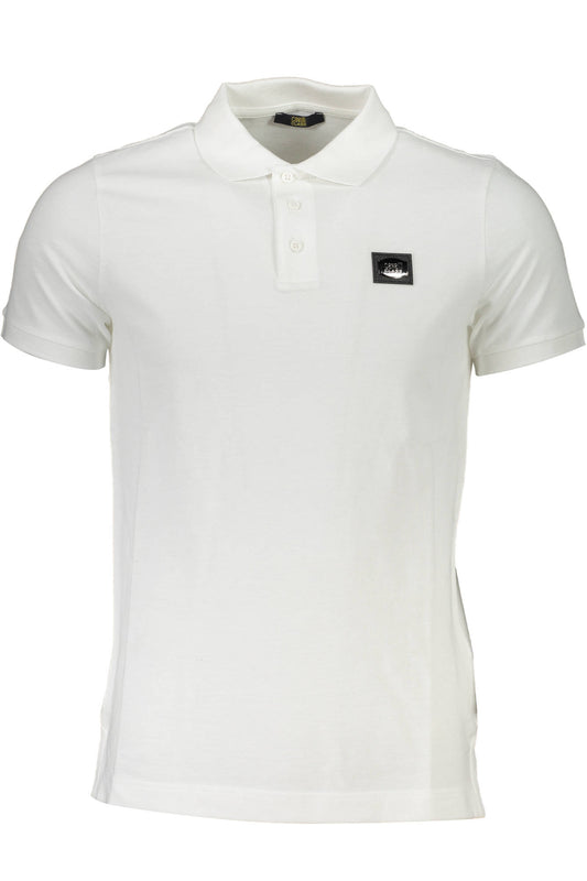 CAVALLI CLASS POLO MANCHES COURTES HOMME BLANC - CAVALLI CLASS