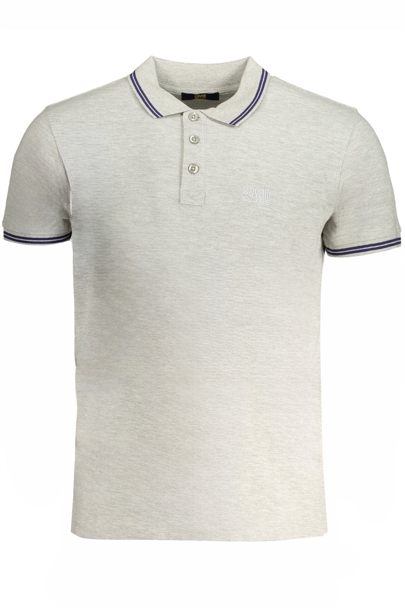 POLO HOMME CAVALLI CLASS GRIS MANCHES COURTES - CAVALLI CLASS
