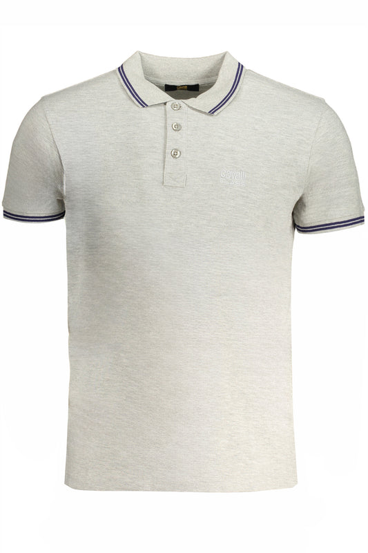 POLO HOMME CAVALLI CLASS GRIS MANCHES COURTES - CAVALLI CLASS