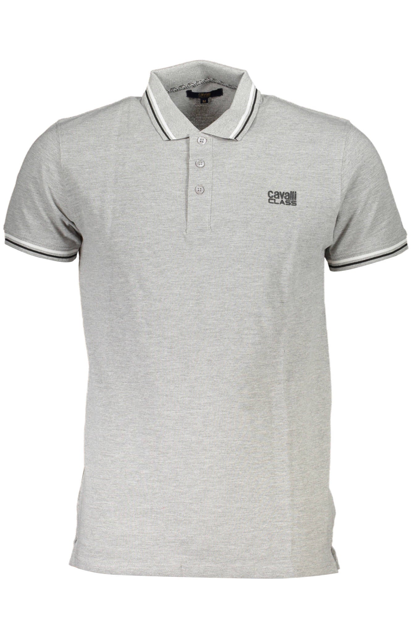 CAVALLI CLASS POLO MANCHES COURTES HOMME GRIS - CAVALLI CLASS