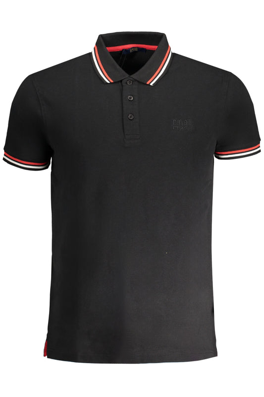 CAVALLI POLO MANCHES COURTES HOMME CLASS NOIR - CAVALLI CLASS