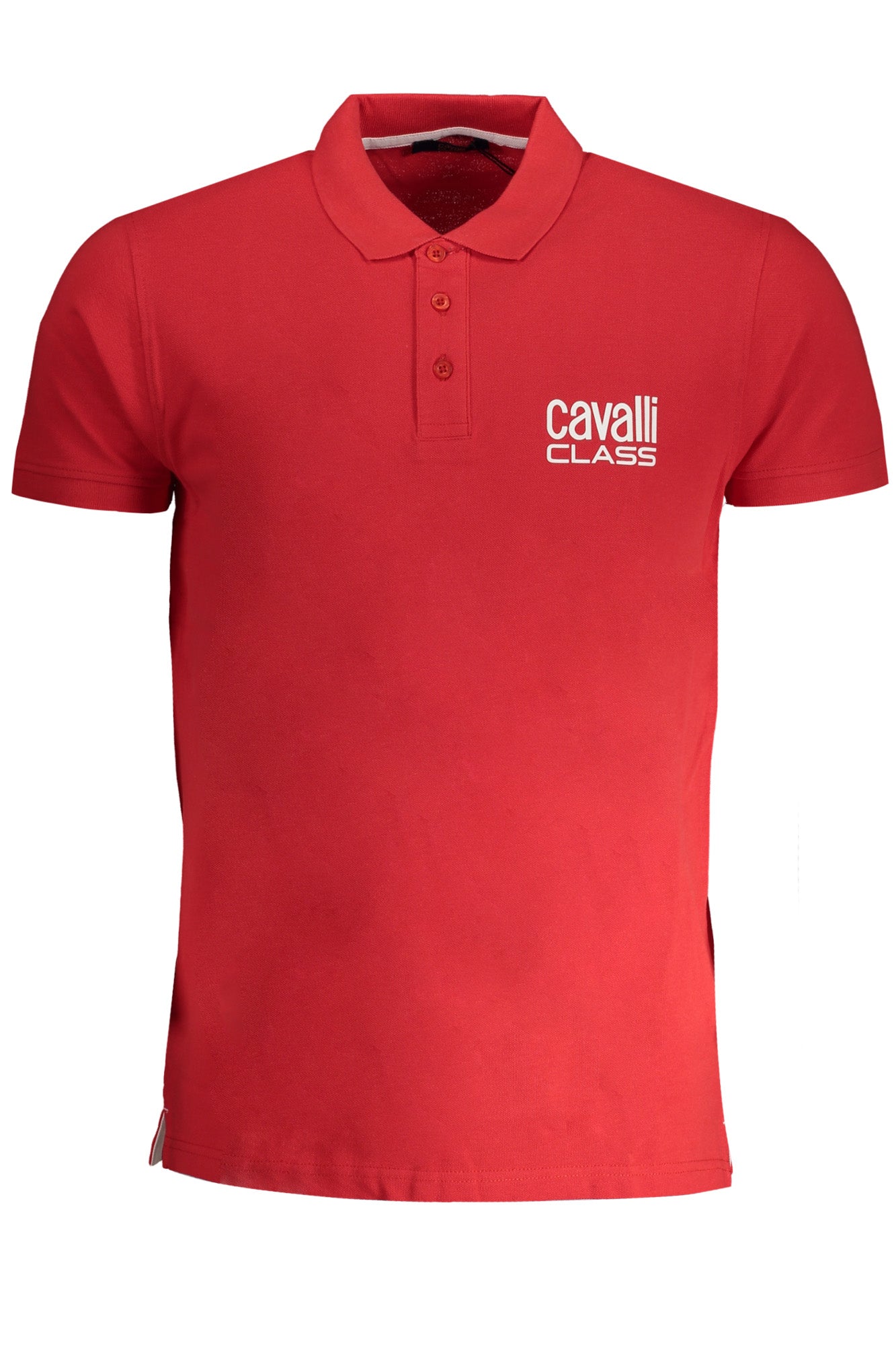 CAVALLI POLO MANCHES COURTES HOMME CLASS ROUGE - CAVALLI CLASS