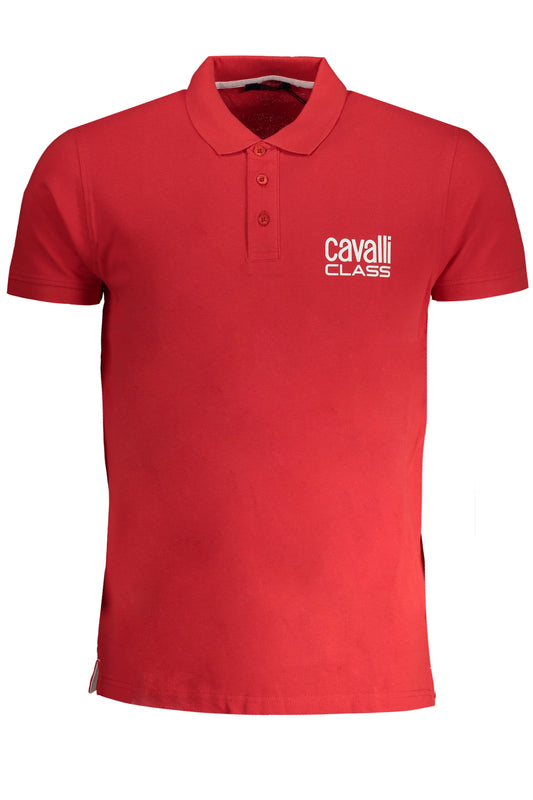 CAVALLI POLO MANCHES COURTES HOMME CLASS ROUGE - CAVALLI CLASS